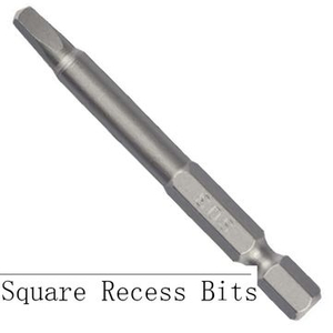 Single End Screwdriver Square Recess Bits
