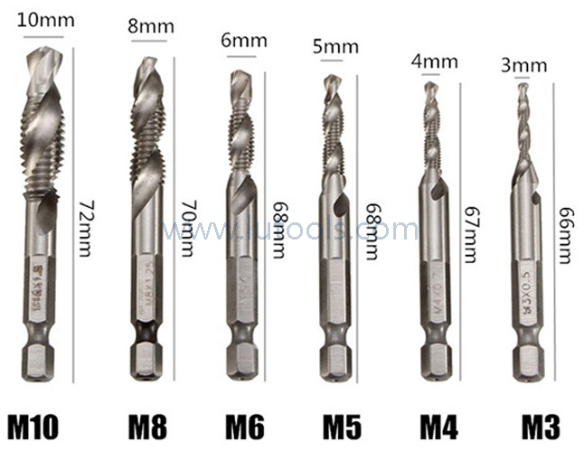 HSS Combination Drill and Taps Set