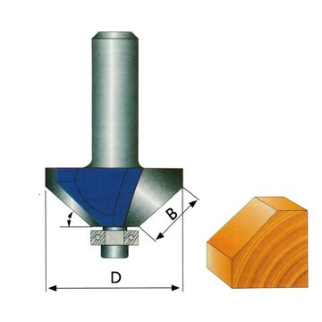 Woodworking YG8 45 Degree Chamfer Bit Router Bit 