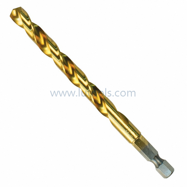 DIN338 Jobber Length Entirely Hex Shank HSS Twist Drill Bit