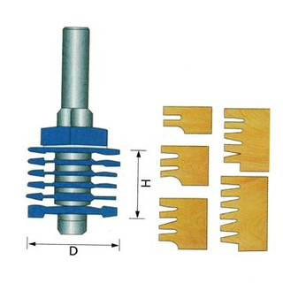 Adjustable Finger Joint Bits for Wood Cutting