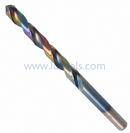 HSS Twist Drill Bits Fully Ground with Rainbow Color