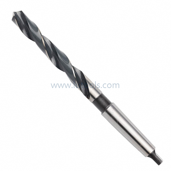 Black and White DIN345 HSS Morse Taper Shank Twist Drill Bits for Metal Drilling