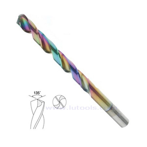 HSS Twist Drill Bits Fully Ground with Rainbow Color