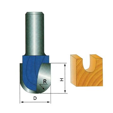 Long Blade Round Nose Bit Router Bit For Wood