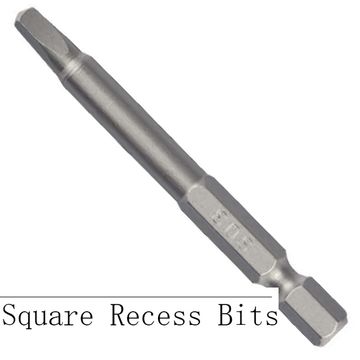 Single End Screwdriver Square Recess Bits