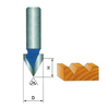 Milling Cutter Tool ''v'' Groove Bits for Wood