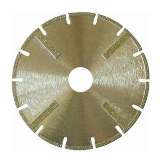 Electroplated Segmented Diamond Blade with Protectional Segment for Cutting Masonry