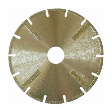 Electroplated Segmented Diamond Blade with Protectional Segment for Cutting Masonry