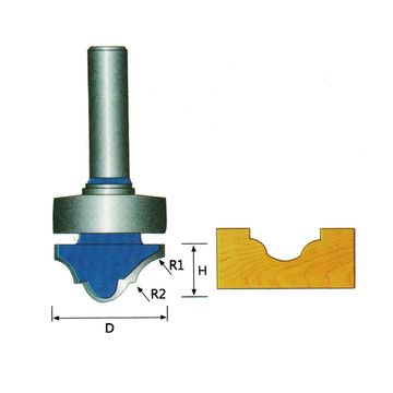 Pattern Template Trim Router Bit Shank Woodworking Cutter Tenon Cutter for Woodworking Tool(7)