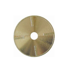 Electroplated Continuous Rim Diamond Blade with Protectional Segment for Cutting Masonry