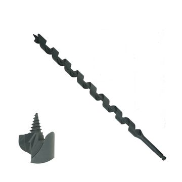 TPFE Coating Hex Shank Single Flute Wood Auger Drill Bit for Wood Drilling