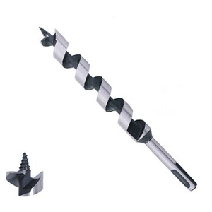 SDS Plus Shank Single Flute Wood Auger Drill Bit with Stem for Wood Deep Clean Hole Drilling