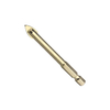 Copper Plated Quick Change Hex Shank Cross Carbide Tip Glass Drill Bit